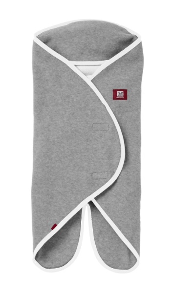 Red Castle Couverture Babynomade Double Polaire Gris Clair Blanc - 0-6 mois